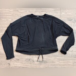 Lululemon Reach For The Run Long Sleeve - Black - Size: 6